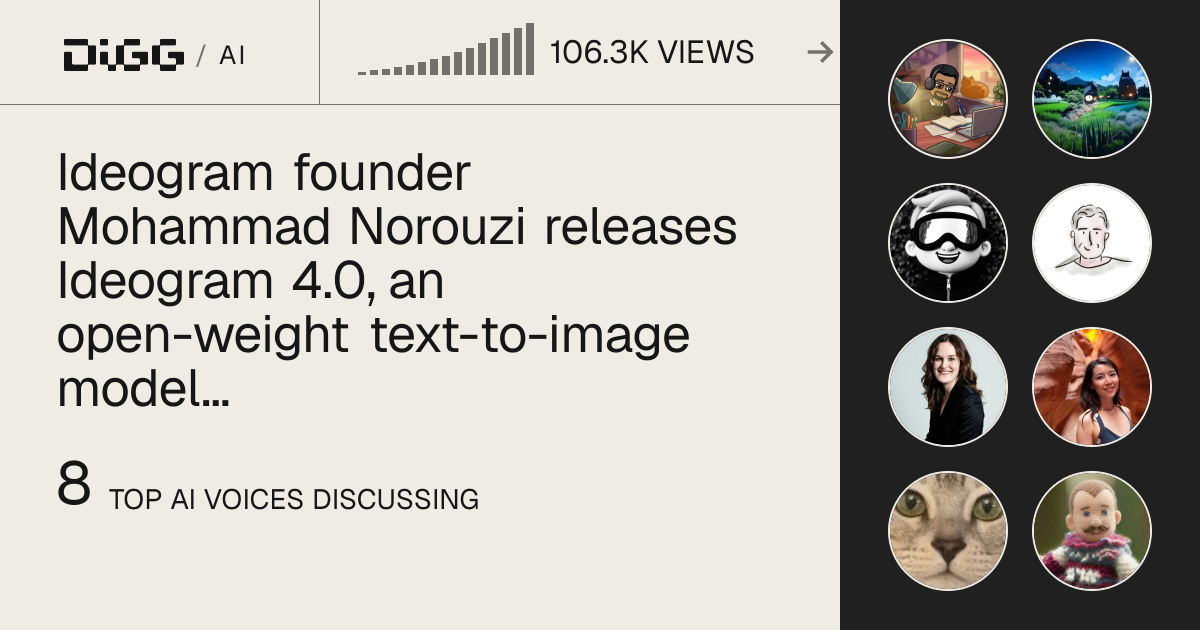 Ideogram founder Mohammad Norouzi releases Ideogram 4.0, an open-weight ...