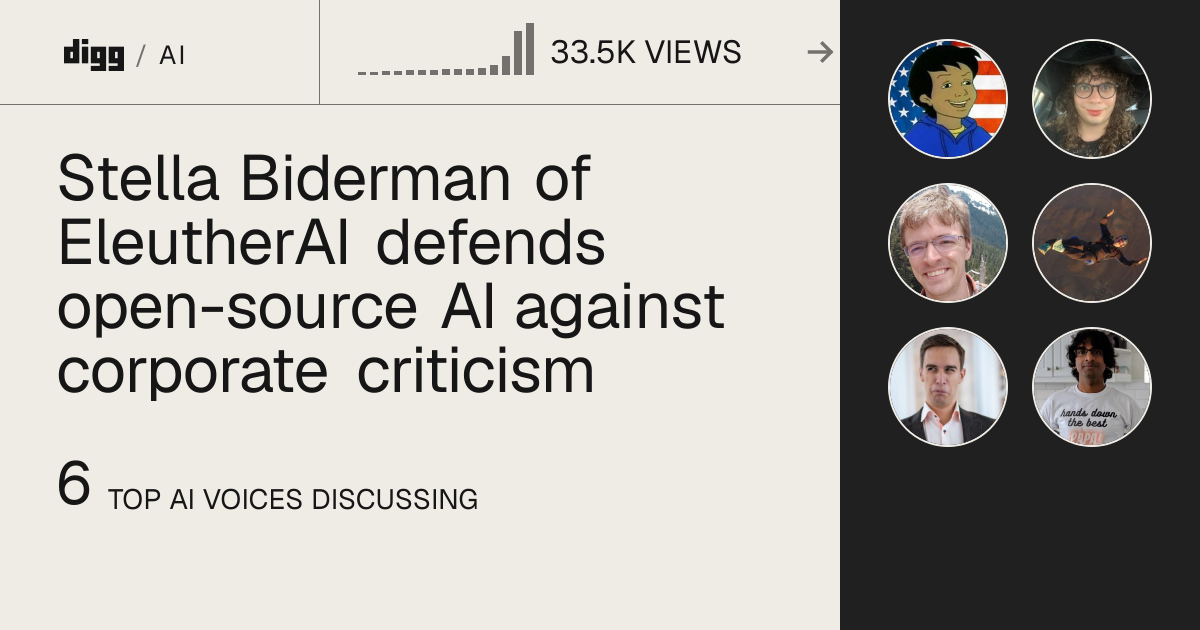 Stella Biderman of EleutherAI defends open-source AI against corporate ...