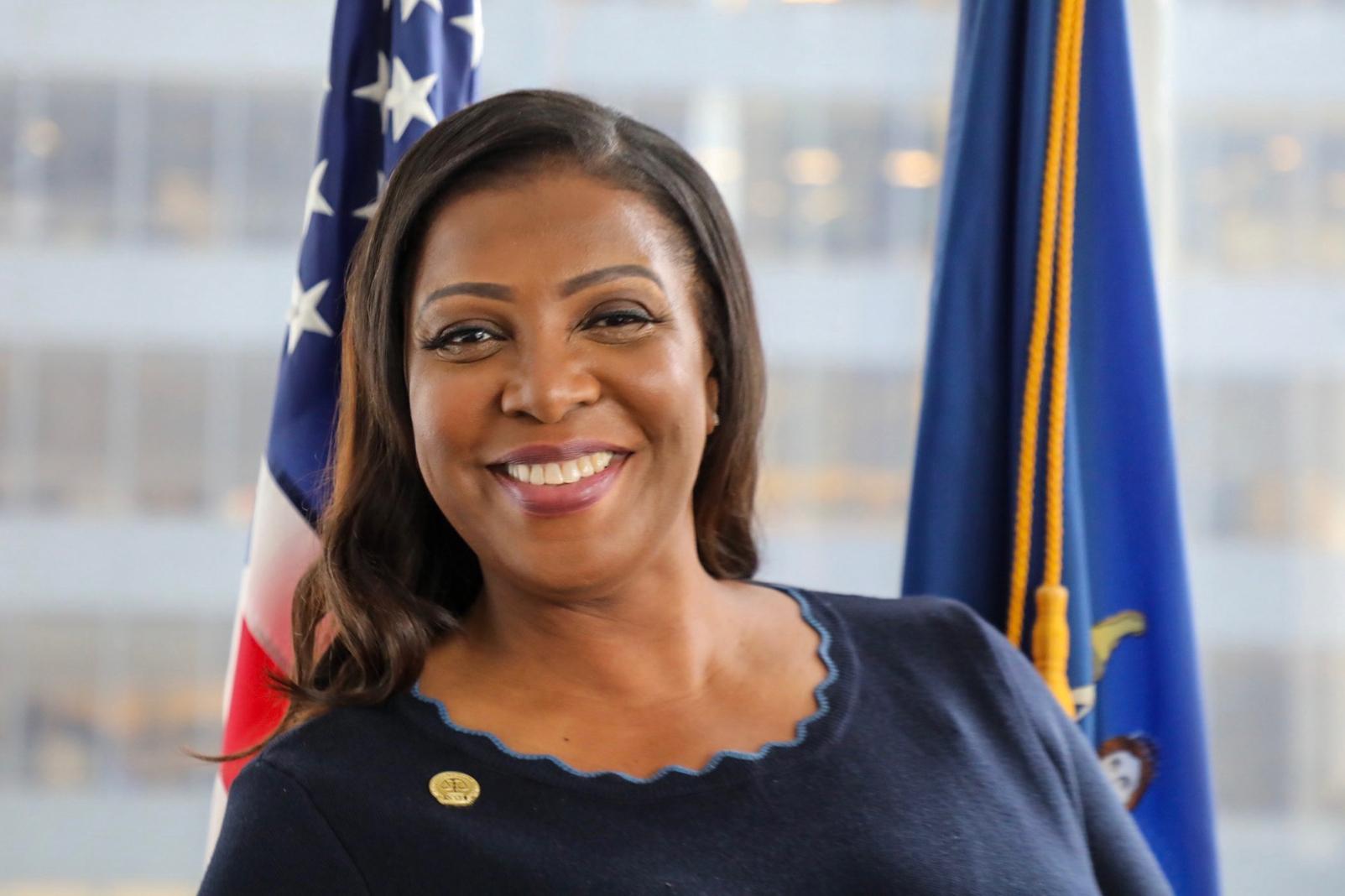 New York Attorney General Letitia James in an official portrait.